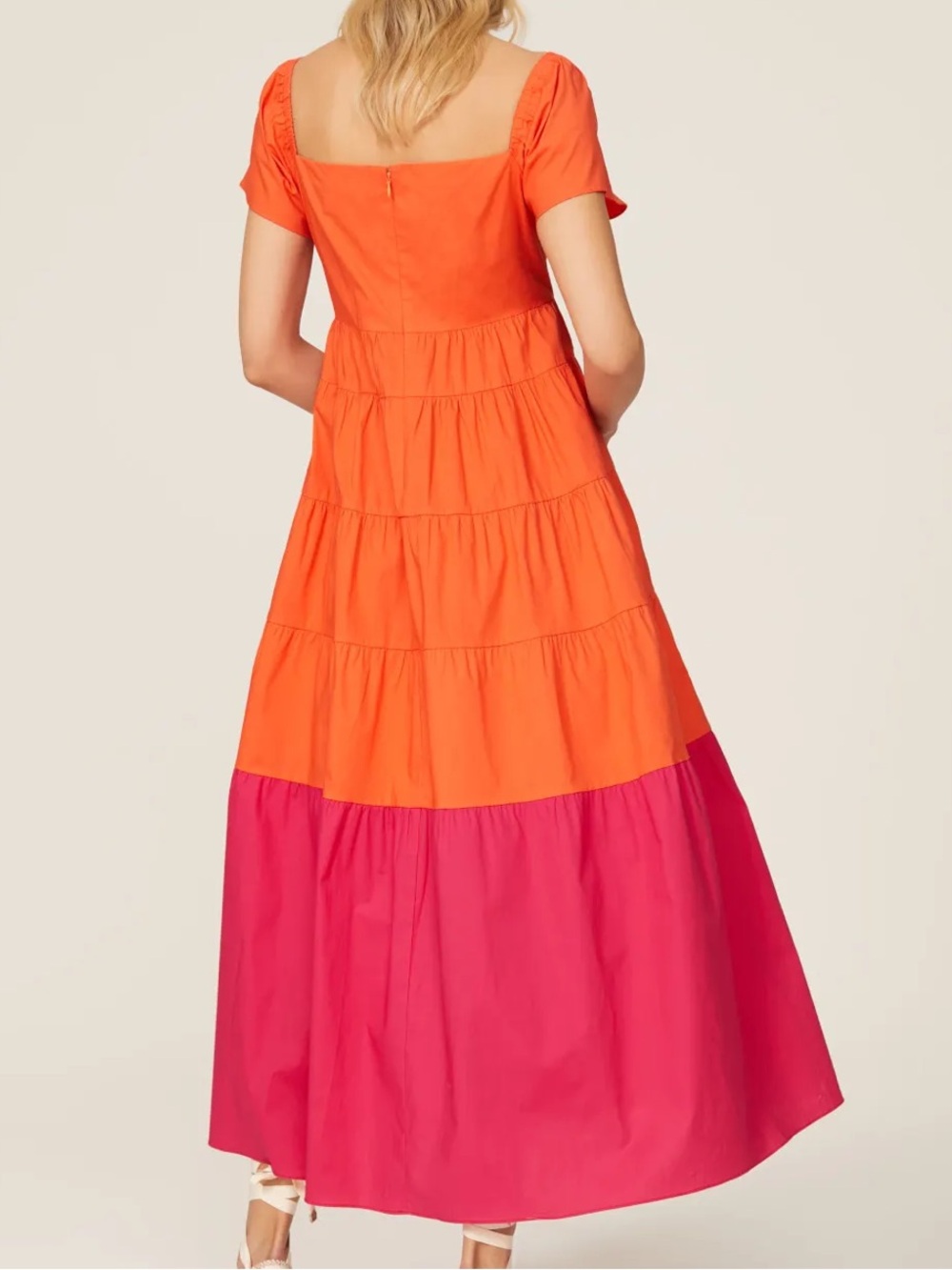 Donna Morgan Colorblock Tiered Maxi - Picture 2 of 4